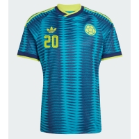 Camiseta Colombia Juan Fernando Quintero #20 Segunda Equipación Replica Mundial 2026 mangas cortas